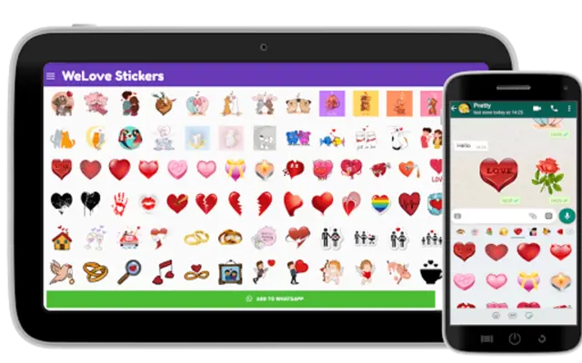 WeLove Stickers android App screenshot 1