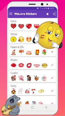 WeLove Stickers android App screenshot 8